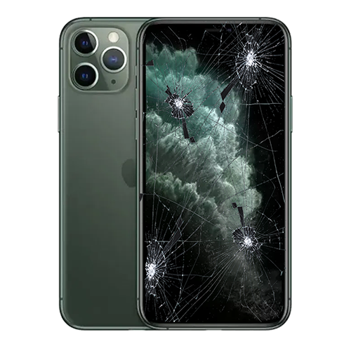 IPHONE-11-PRO-TELA-DISPLAY-VIDRO-FRONTAL-QUEBRADO-DANIFICADO-TRINCADO-MINI