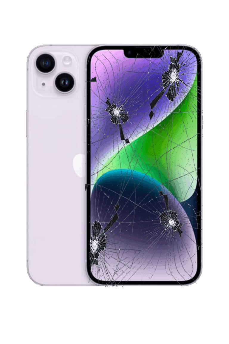 IPHONE-14-PLUS-TELA-DISPLAY-VIDRO-FRONTAL-QUEBRADO-DANIFICADO-TRINCADO
