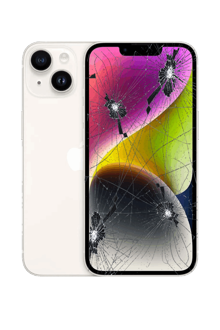 IPHONE-14-TELA-DISPLAY-VIDRO-FRONTAL-QUEBRADO-DANIFICADO-TRINCADO