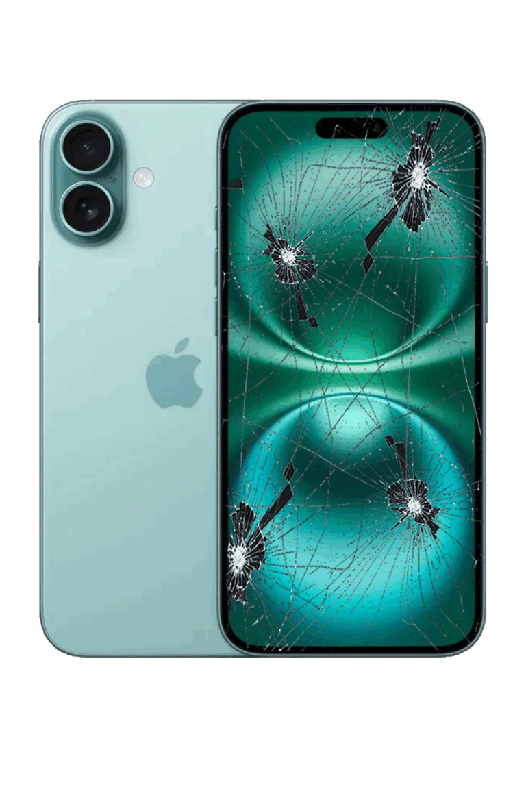 IPHONE-16-PLUS-TELA-DISPLAY-VIDRO-FRONTAL-QUEBRADO-DANIFICADO-TRINCADO