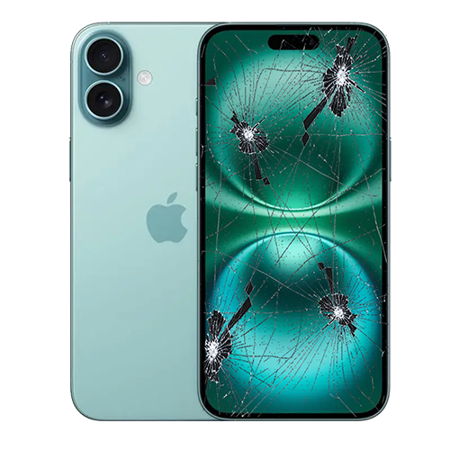 IPHONE-16-PLUS-TELA-DISPLAY-VIDRO-FRONTAL-QUEBRADO-DANIFICADO-TRINCADO-MINI