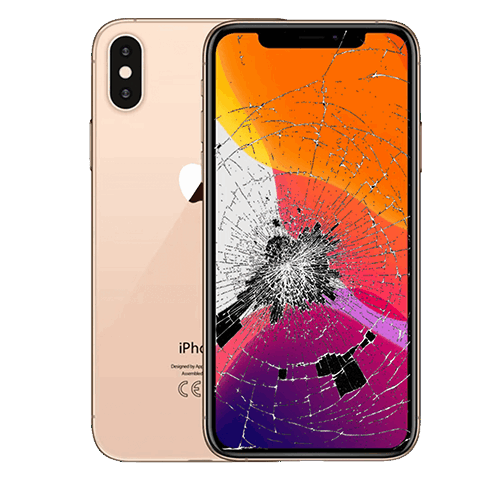 IPHONE-XS-TELA-DISPLAY-VIDRO-FRONTAL-QUEBRADO-DANIFICADO-MINI