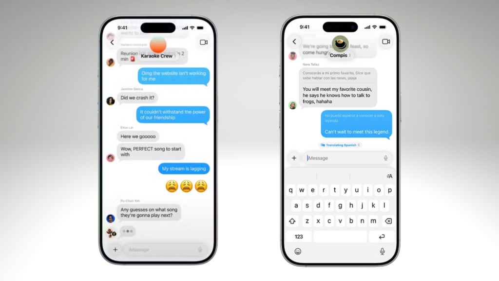 iOS 26 : tradução instantânea agora no iPhone 15 Design sem nome 9