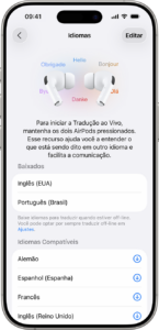 iOS 26 : tradução instantânea agora no iPhone 16 ios 26 iphone 16 pro settings airpods translation languages downloaded